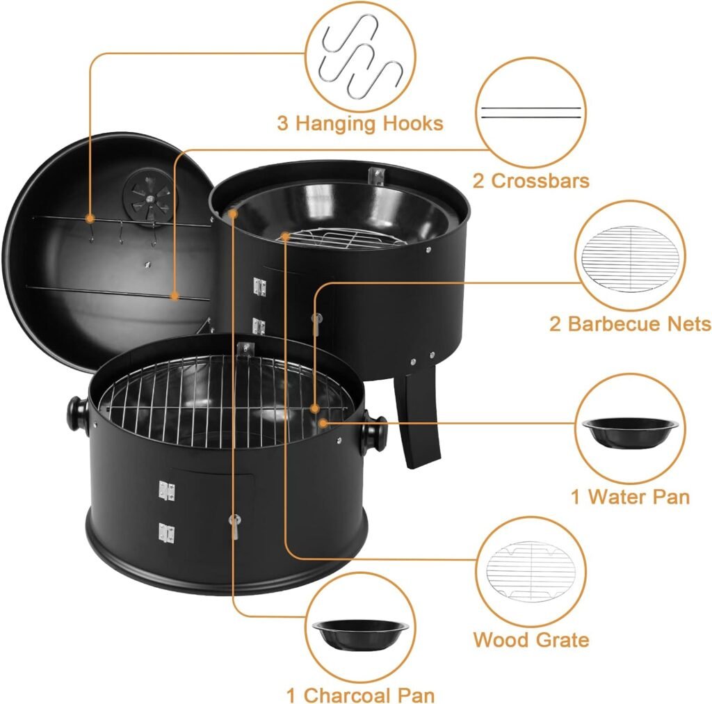 Outogether Food Smoker BBQ grill Charcoal Grill for Backyard Patio Outdoor Outogether Food Smoker BBQ grill Charcoal Grill for Backyard Patio Outdoor