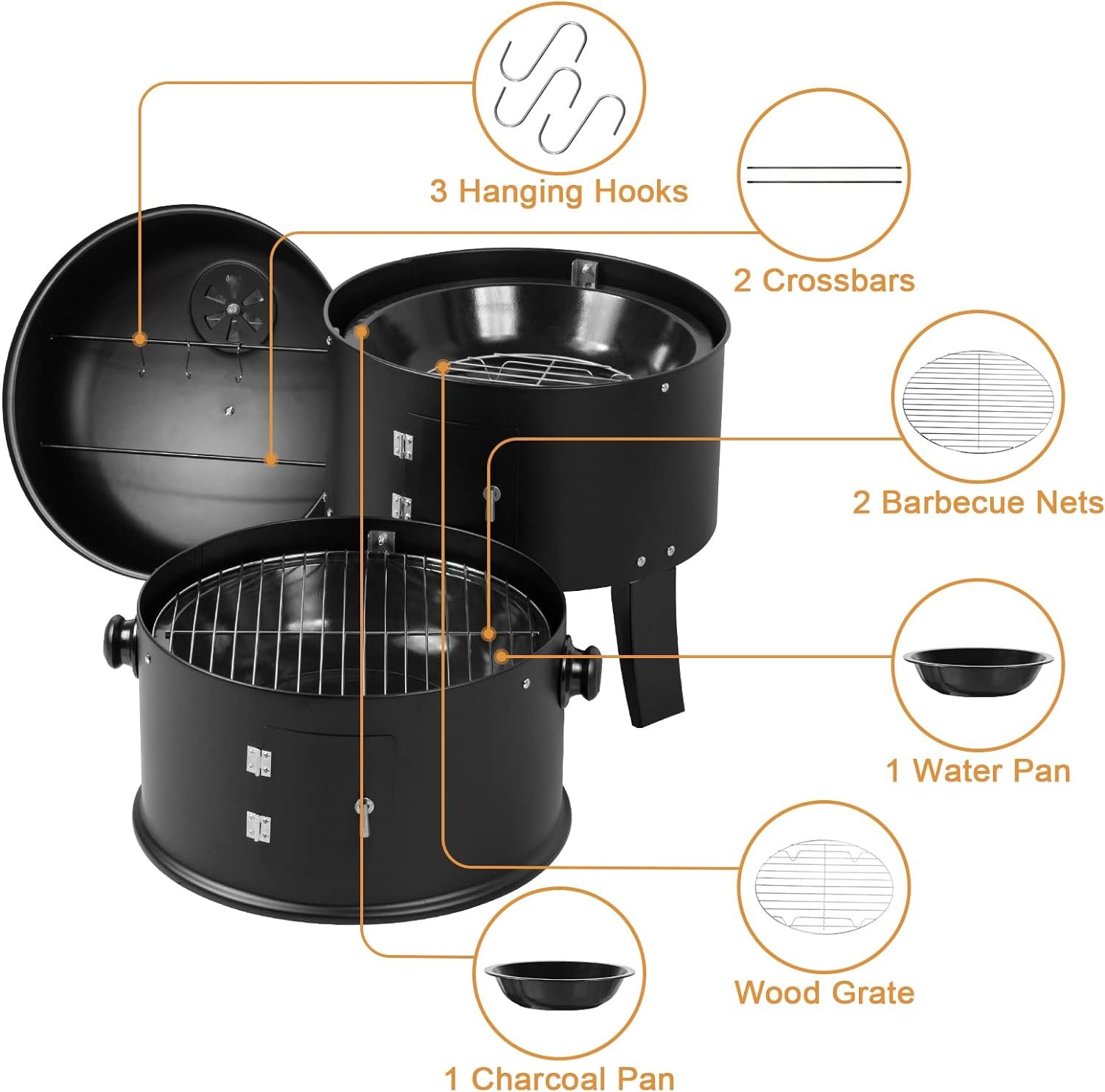 Outogether Food Smoker BBQ grill Charcoal Grill Review