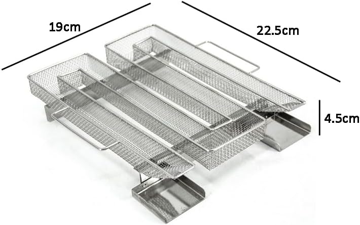 1 Piece Cold Smoke Generator Stainless Steel Pellet Smoker Tray Rectangle Pellet Smoker Box Pellet Maze Smoker Tray Barbecue Smoker Tray Grill Cooking Tools, Silver 1 Piece Cold Smoke Generator Stainless Steel Pellet Smoker Tray Rectangle Pellet Smoker Box Pellet Maze Smoker Tray Barbecue Smoker Tray Grill Cooking Tools, Silver