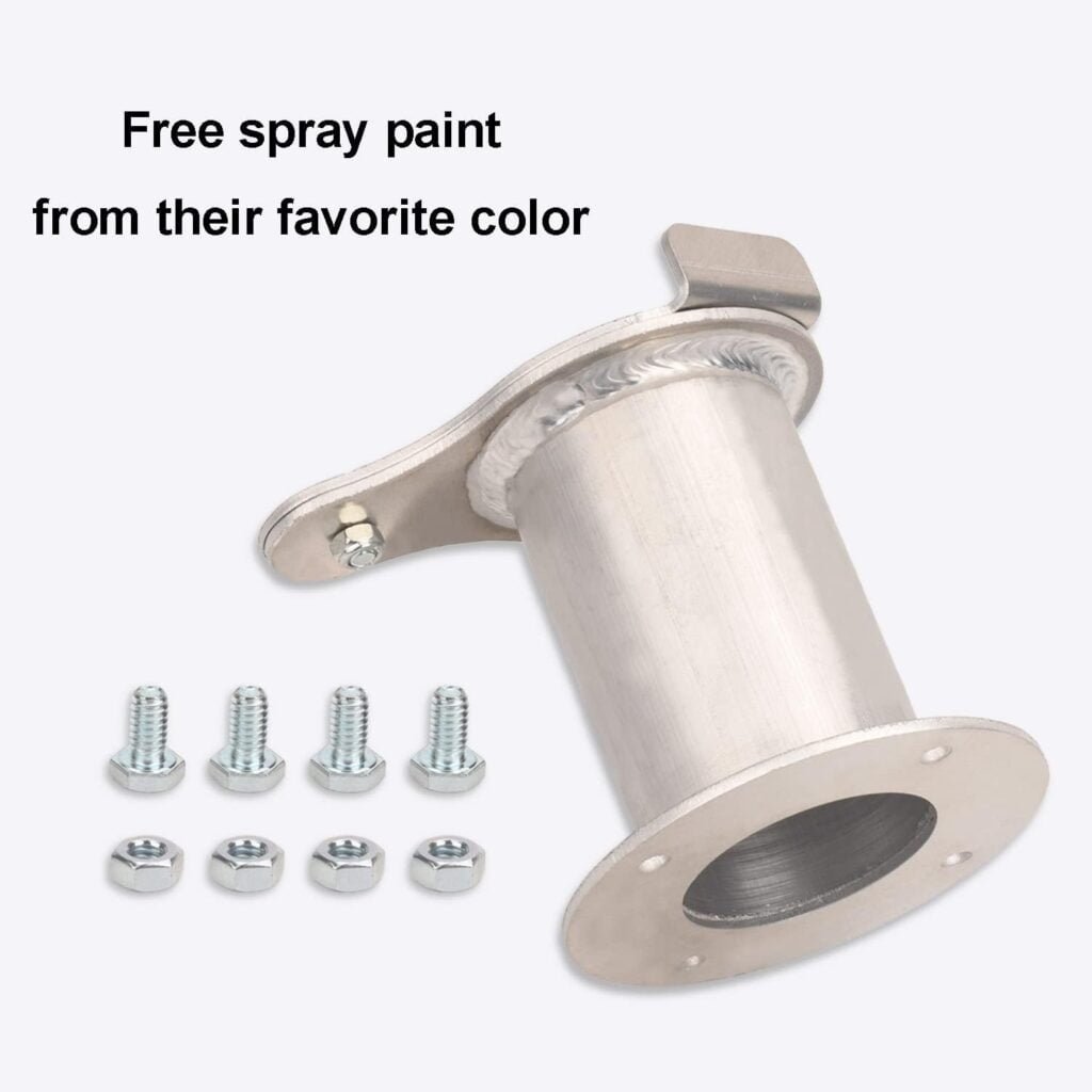 2 Teardrop Flanged Vent for UDS Ugly Drum Smoker Lid Exhaust, BBQ smoker Vent Smoke Stack Damper - With Screws (aluminium)