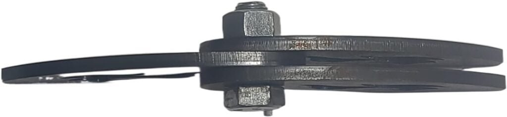 Heavy Duty Weld On Barrel Hinges for DIY BBQ Smoker and Pit - Metal Box Hinges, Weldable Smoker Hinges, and Weld On BBQ Hinges 3 pieces set with bolt and lock nut , flame design laser cut