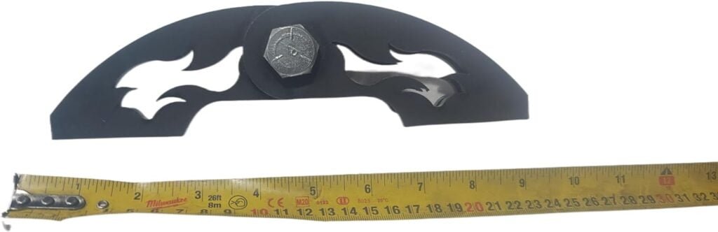 Heavy Duty Weld On Barrel Hinges for DIY BBQ Smoker and Pit - Metal Box Hinges, Weldable Smoker Hinges, and Weld On BBQ Hinges 3 pieces set with bolt and lock nut , flame design laser cut