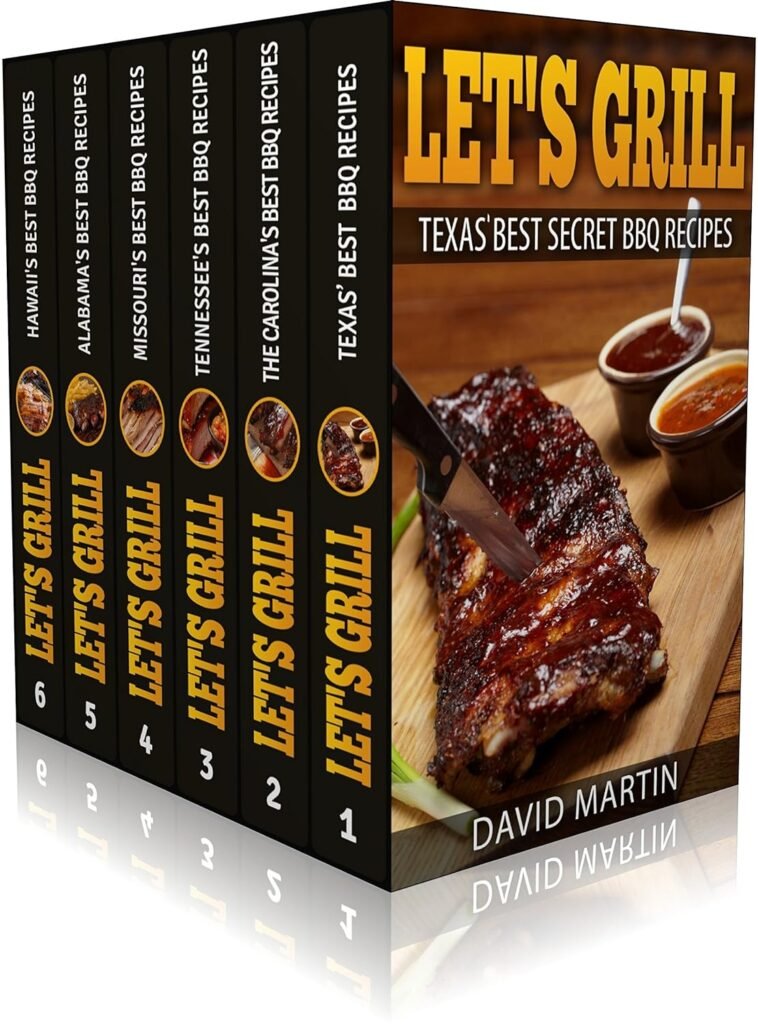 Lets Grill! Best BBQ Recipes Box Set: Best BBQ Recipes from Texas (vol.1), Carolinas (Vol. 2), Missouri (Vol. 3), Tennessee (Vol. 4), Alabama (Vol. 5), Hawaii (Vol. 6)     Kindle Edition