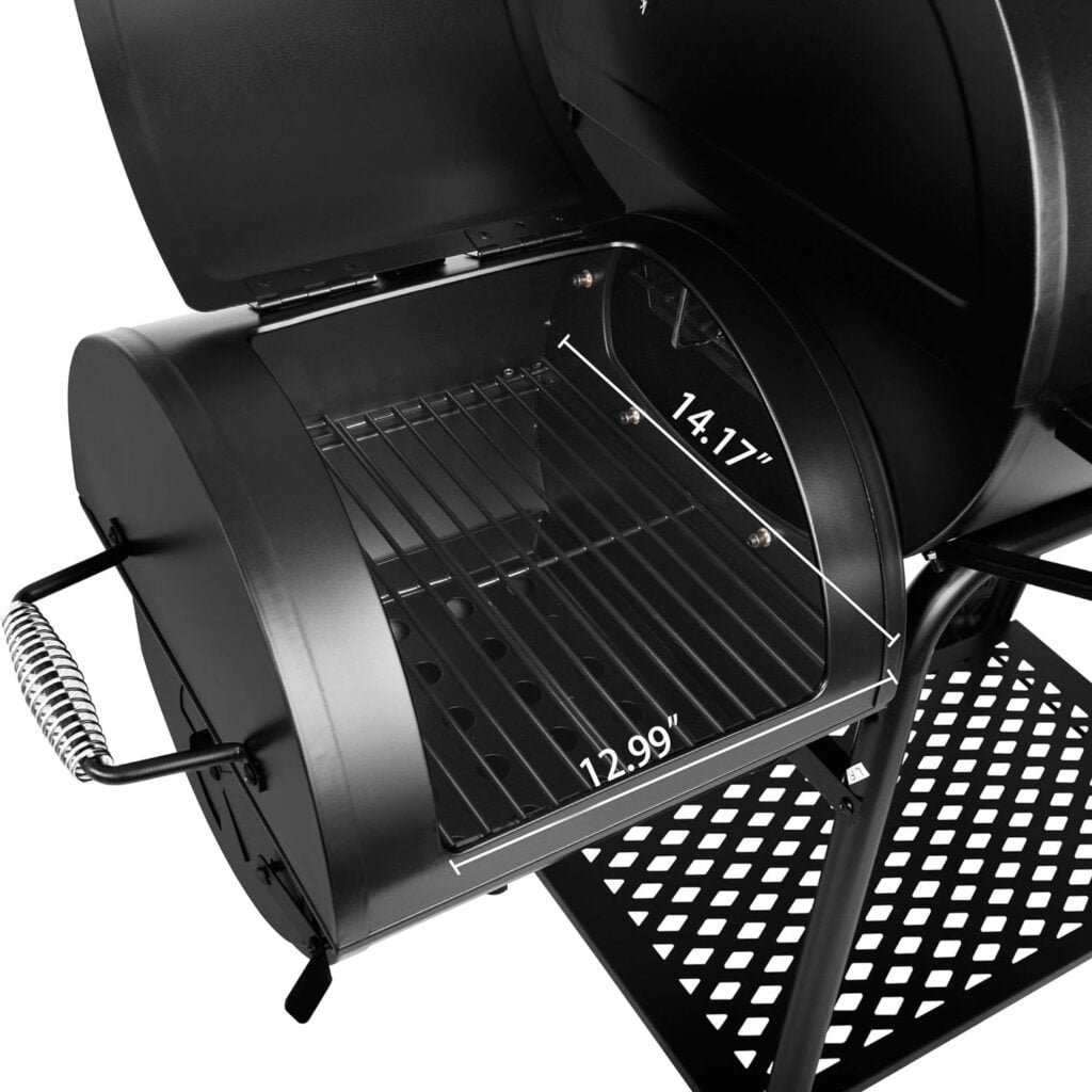 Royal Gourmet CC1830FG Charcoal Grill with High Heat-Resistant BBQ Grill Gloves, 811 Square Inches Barrel Smoker, Outdoor Backyard BBQ Cooking, Black Royal Gourmet CC1830FG Charcoal Grill with High Heat-Resistant BBQ Grill Gloves, 811 Square Inches Barrel Smoker, Outdoor Backyard BBQ Cooking, Black