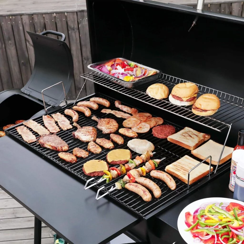 Royal Gourmet CC2036F Charcoal Grill with Offset Smoker Burch BBQ Barrel Grill and Smoker Combo, 1200 Square Inches for Large Event Gathering Patio and Backyard Cooking, Black Royal Gourmet CC2036F Charcoal Grill with Offset Smoker Burch BBQ Barrel Grill and Smoker Combo, 1200 Square Inches for Large Event Gathering Patio and Backyard Cooking, Black