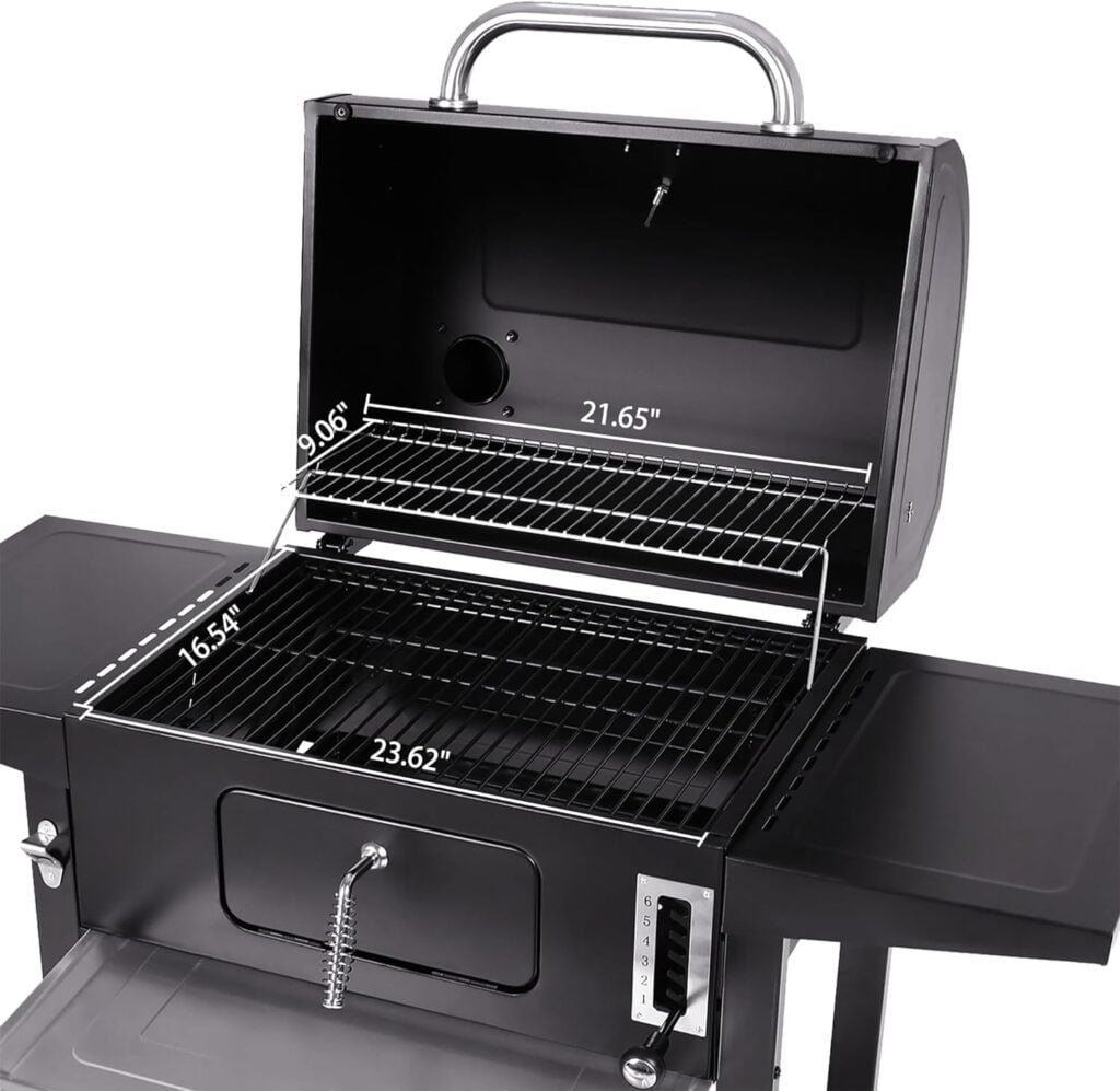 Royal Gourmet CD1824AX 24-Inch Charcoal Grill Outdoor BBQ Smoker Picnic Camping Patio Backyard Cooking, Black Royal Gourmet CD1824AX 24-Inch Charcoal Grill Outdoor BBQ Smoker Picnic Camping Patio Backyard Cooking, Black