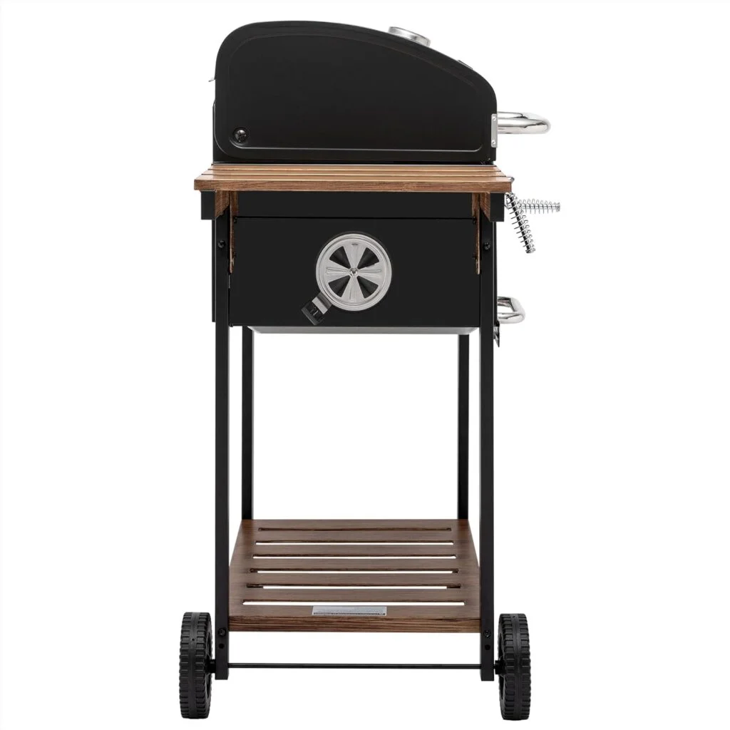 Royal Gourmet CD1824M 24-Inch Charcoal Grill, BBQ Smoker with Handle and Folding Table, Perfect for Outdoor Patio, Garden and Backyard Grilling, Black, Medium Royal Gourmet CD1824M 24-Inch Charcoal Grill, BBQ Smoker with Handle and Folding Table, Perfect for Outdoor Patio, Garden and Backyard Grilling, Black, Medium
