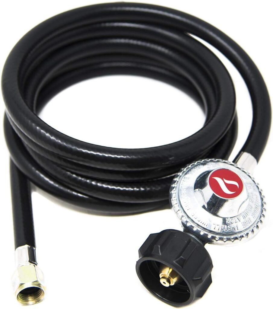Gas One 2106 3 ft Regulator Fire Pit Grill Heater Propane Hose, 3 feet