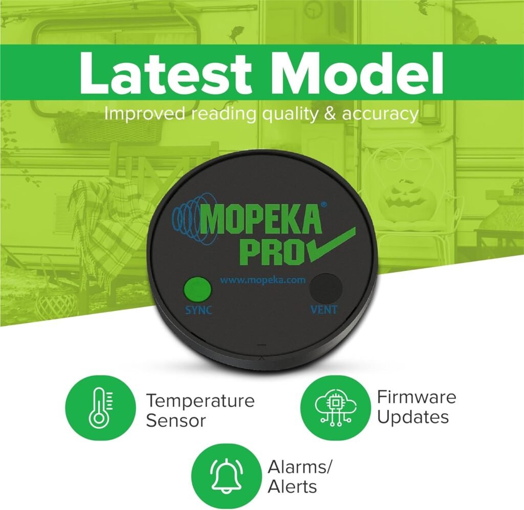 Mopeka Pro Check Sensor - Wireless Propane Tank Magnetic Sensor Level Indicator - Propane Gas Tank Pressure Gauge Electronic for BBQ Grill - Remote Ready Propane, Butane and Fuel Level Gauge with App