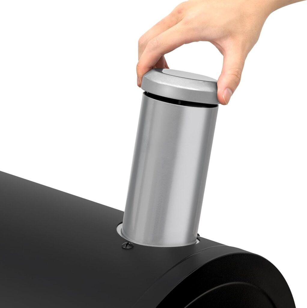 Royal Gourmet CC1830M 30-Inch Barrel Charcoal Grill with Offset Smoker, 811 Square Inches, Outdoor Backyard, Patio and Parties, Black, Large Royal Gourmet CC1830M 30-Inch Barrel Charcoal Grill with Offset Smoker, 811 Square Inches, Outdoor Backyard, Patio and Parties, Black, Large