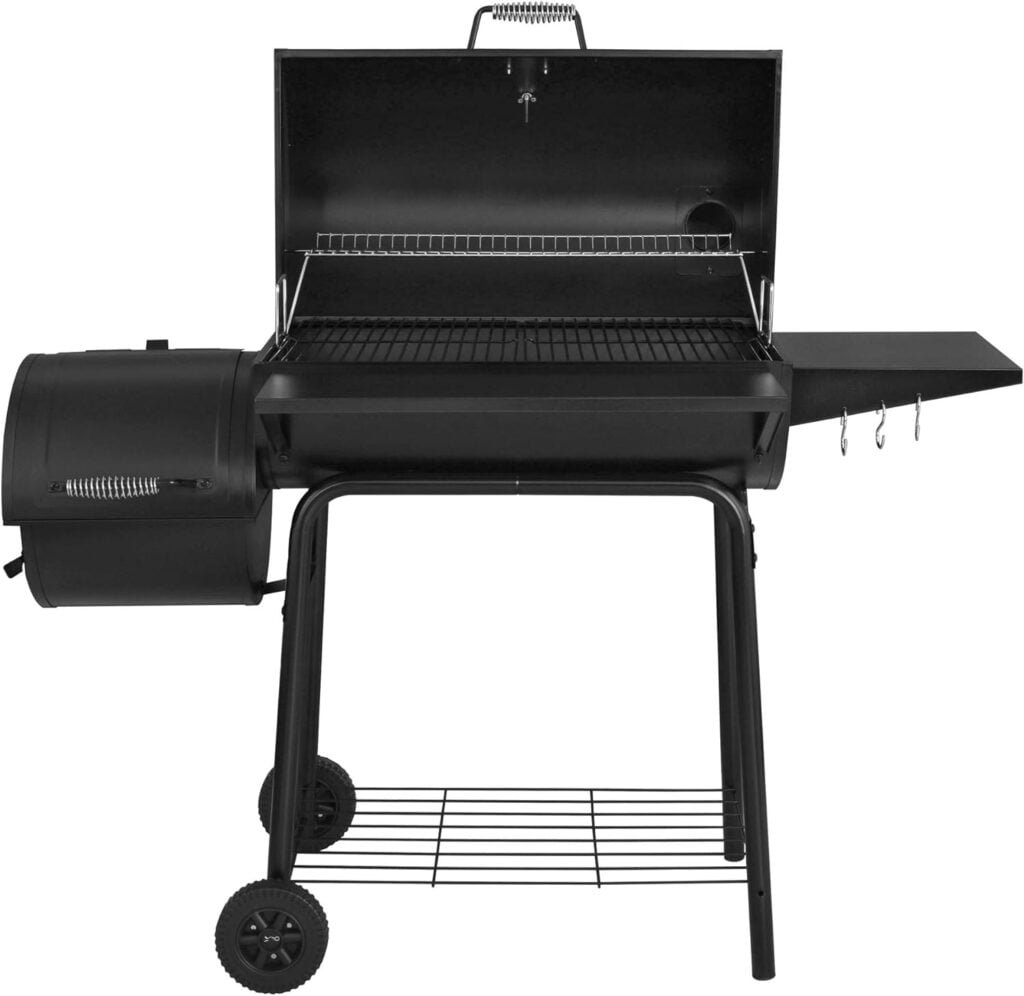 Royal Gourmet CC1830S 30 BBQ Charcoal Grill and Offset Smoker | 811 Square Inch cooking surface, Outdoor for Camping | Black