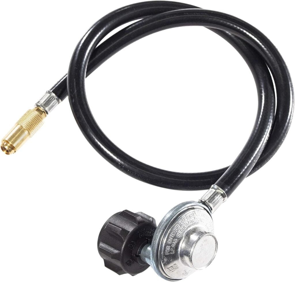 Blackstone 5471 Propane Adapter Hose  Regulator for 20 lb Tank, Gas Grill  Griddle - Weather Resistant  Corrosion Resistant - Extends Up To 3 Feet