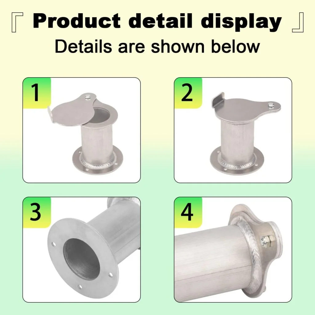 2 Teardrop Flange Exhaust Damper for UDS 16 30 55 Gallon Ugly Drum BBQ Smokers- with Screws