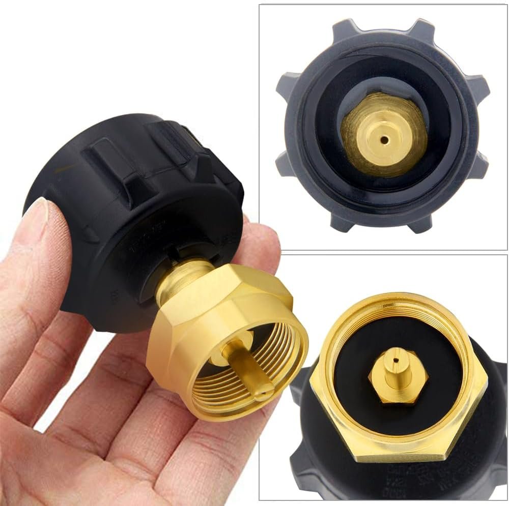 Joywayus 1LB Tank Gas Propane QCC1 Regulator Valve Propane Refill Adapter,4 Propane Bottle Caps Universal for All 1 lb Propane Tank Small Cylinders Outdoor BBQ Kit Joywayus 1LB Tank Gas Propane QCC1 Regulator Valve Propane Refill Adapter,4 Propane Bottle Caps Universal for All 1 lb Propane Tank Small Cylinders Outdoor BBQ Kit