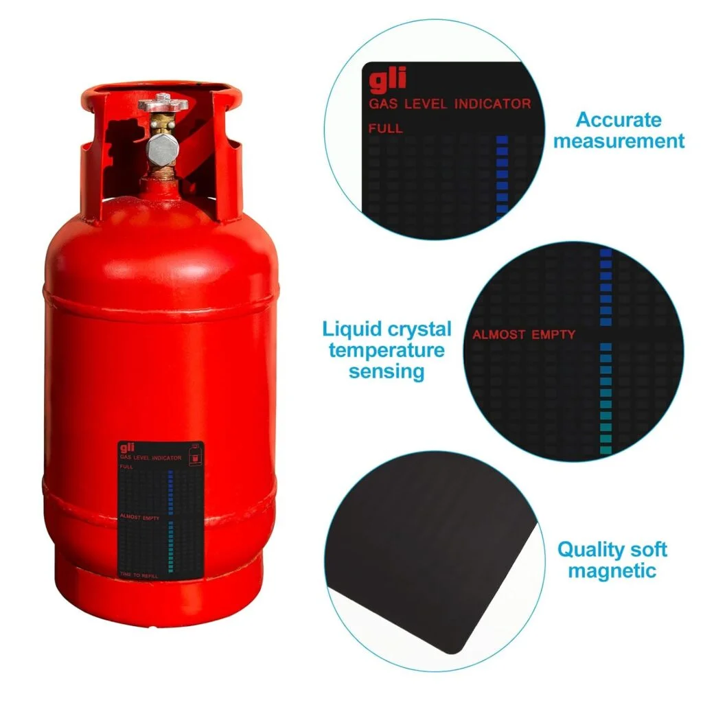Oudain Magnetic Gas Level Indicator Reusable Propane Fuel Level Indicators Propane Tank Gauge Level Indicator Propane Tank Sensor for Home Kitchen Tool (4 Pieces) Oudain Magnetic Gas Level Indicator Reusable Propane Fuel Level Indicators Propane Tank Gauge Level Indicator Propane Tank Sensor for Home Kitchen Tool (4 Pieces)