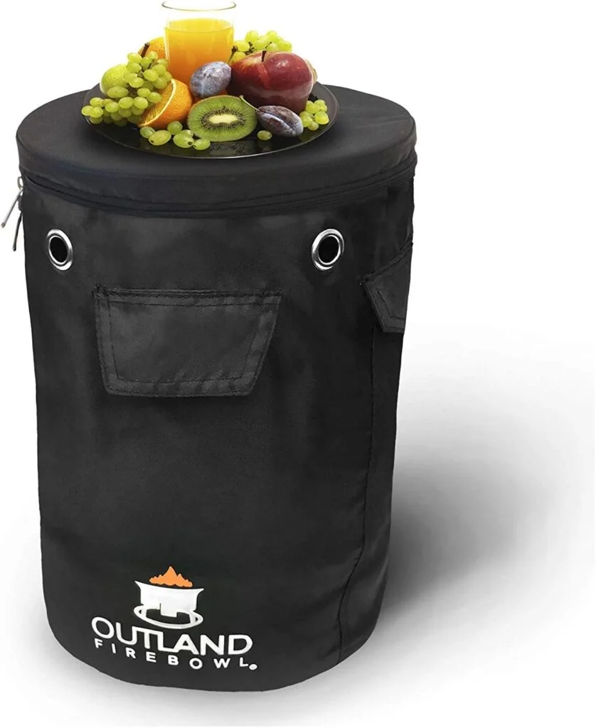 Outland Living Firebowl UV and Weather Resistant 740 Propane Gas Tank Cover with Stable Tabletop Feature, Fits Standard 20 lb Tank Cylinder, Ventilated with Storage Pocket