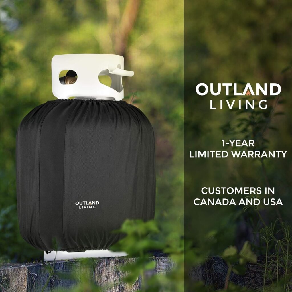 Outland Living Propane Tank Cover 20 lb | Reliable, Weather Resistant Gas Cylinder Cover | Rugged Outdoor UV Rated D600 Polyester | 12.5 x 18 Outland Living Propane Tank Cover 20 lb | Reliable, Weather Resistant Gas Cylinder Cover | Rugged Outdoor UV Rated D600 Polyester | 12.5 x 18