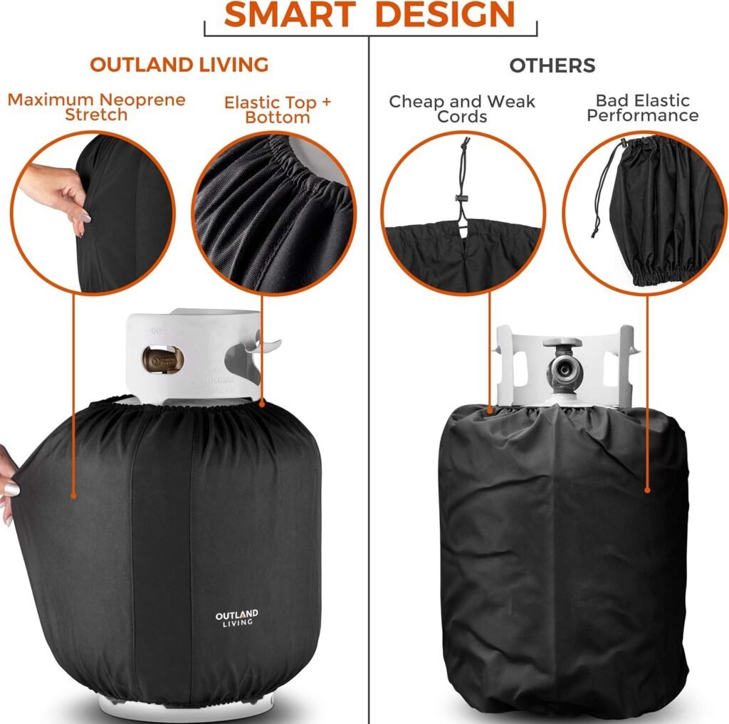 Outland Living Propane Tank Cover 20 lb | Reliable, Weather Resistant Gas Cylinder Cover | Rugged Outdoor UV Rated D600 Polyester | 12.5 x 18 Outland Living Propane Tank Cover 20 lb | Reliable, Weather Resistant Gas Cylinder Cover | Rugged Outdoor UV Rated D600 Polyester | 12.5 x 18