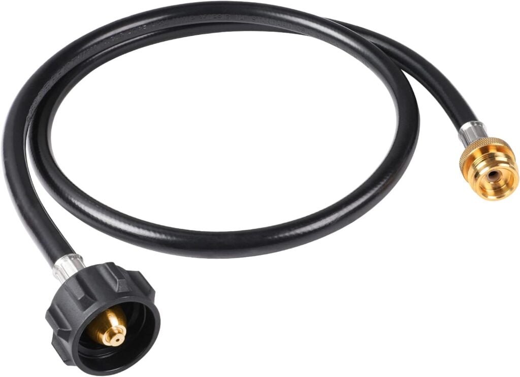 SHINESTAR 4FT Universal Propane Adapter Hose - Connect 1lb Small Appliances to Large Tanks - Compatible with Table Top Grills, Portable Heaters, Propane Stoves, Lanterns and More SHINESTAR 4FT Universal Propane Adapter Hose - Connect 1lb Small Appliances to Large Tanks - Compatible with Table Top Grills, Portable Heaters, Propane Stoves, Lanterns and More