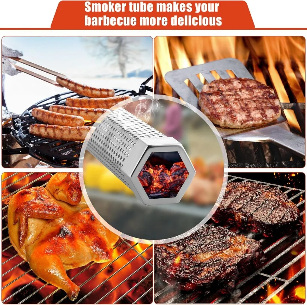 Tandefio 6 Pack 12 Pellet Smoker Tube for Pellet Grill Stainless Steel Smoker Tube for Hot or Cold Smoking with 3 Pack Brushes Portable BBQ Smoking Tube for Gas Grilling Tandefio 6 Pack 12 Pellet Smoker Tube for Pellet Grill Stainless Steel Smoker Tube for Hot or Cold Smoking with 3 Pack Brushes Portable BBQ Smoking Tube for Gas Grilling