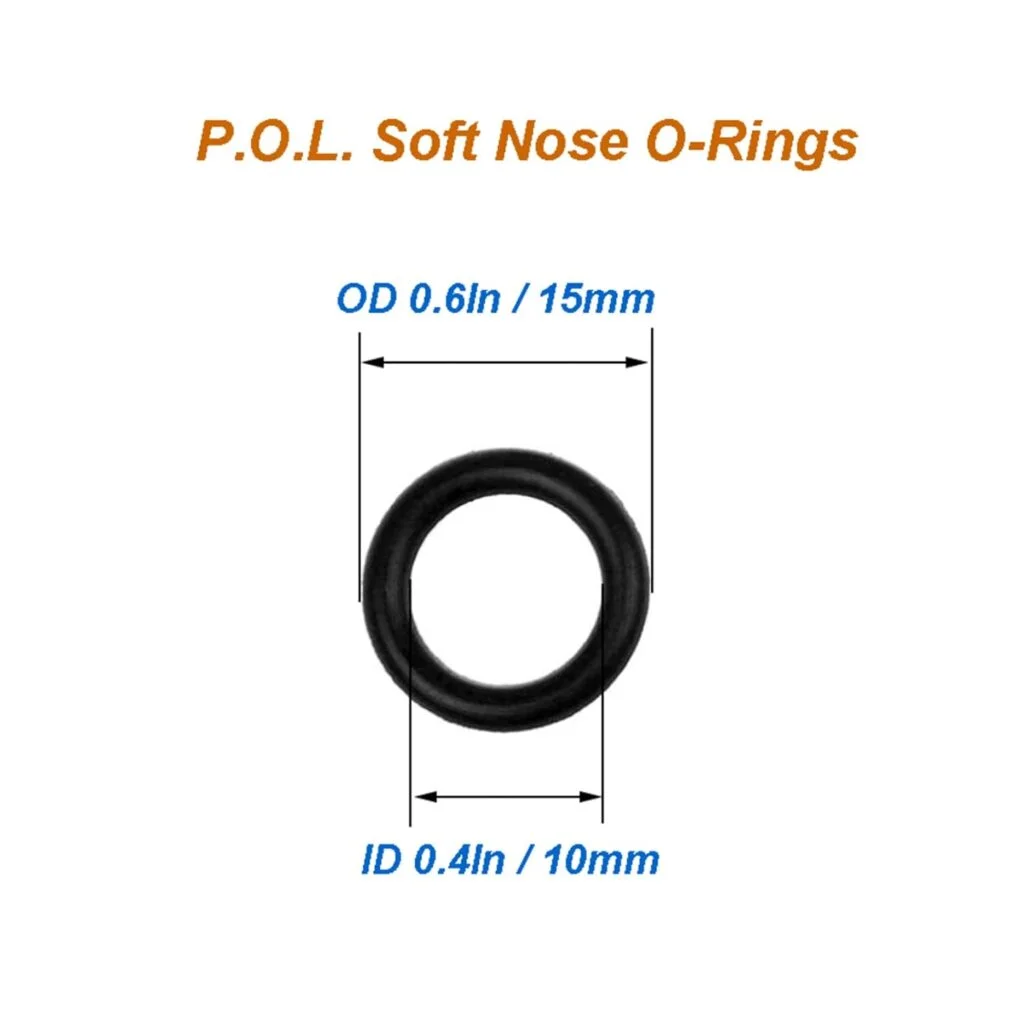 10Pcs Propane Tank O-Rings for All Soft Nose P.O.L. Fittings, Soft Rubber Leakage-Proof Sealing, Fit for Propane Tank Cylinder, Adapters, Connectors, Valves, Regulators, Accessories and More