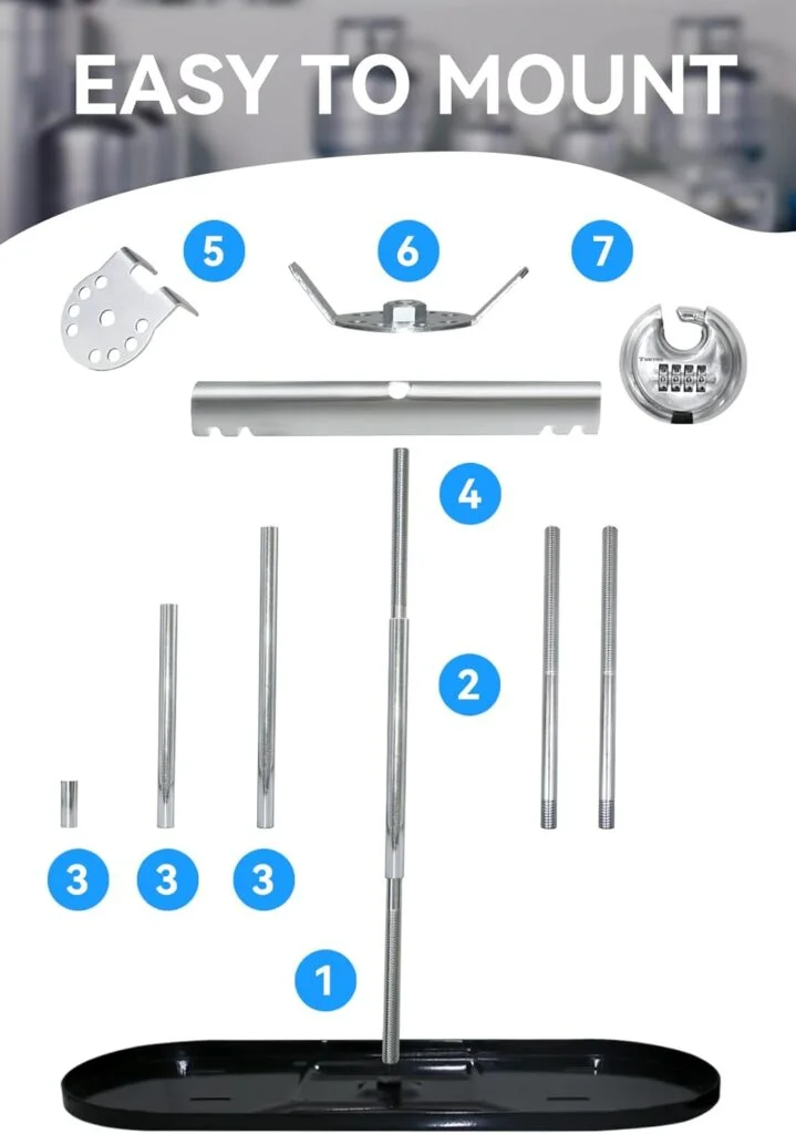 RV Dual Propane Tank Mounting Rack 40lb,30lb and 20ld Tanks for Camper and Travel Trailers with Different Connecting Pipes, Black, White, Grey or Red Options (Black) RV Dual Propane Tank Mounting Rack 40lb,30lb and 20ld Tanks for Camper and Travel Trailers with Different Connecting Pipes, Black, White, Grey or Red Options (Black)