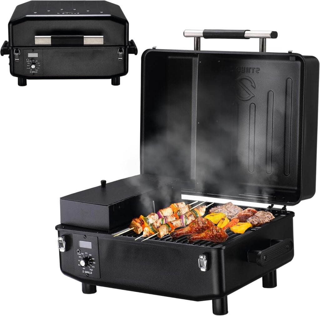 Z GRILLS Portable Pellet Smoker, Small Mini Grill for BBQ, Camping, Tailgating, RV, CRUISER 200A
