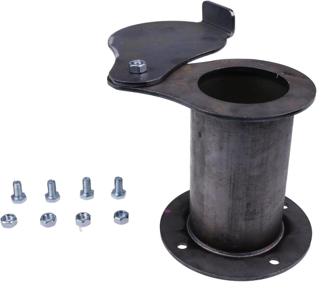 ZTUOAUMA 2 Flanged Vent Damper Teardrop Lid Exhaust Smoke Stack with Accessories Compatible with 16 30 55-Gallon UDS Ugly Drum BBQ Smoker Builder Parts