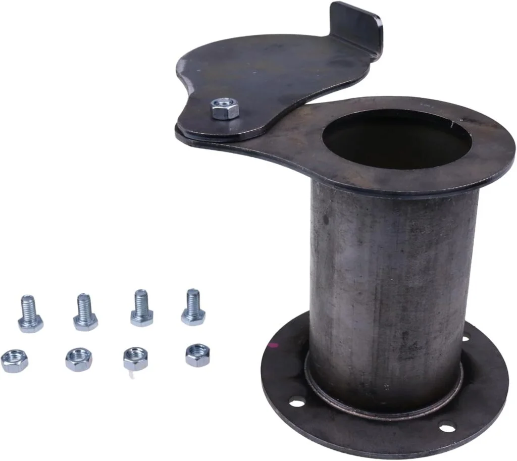 ZTUOAUMA 2 Flanged Vent Damper Teardrop Lid Exhaust Smoke Stack with Accessories Compatible with 16 30 55-Gallon UDS Ugly Drum BBQ Smoker Builder Parts