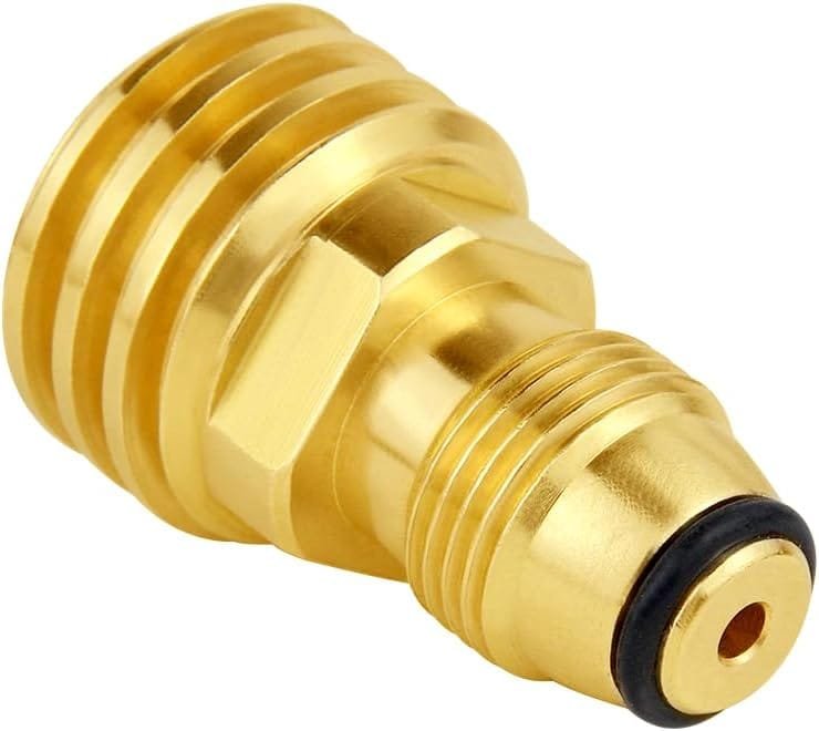 Hooshing Propane Tank Adapter Converts POL LP Tank Service Valve to QCC1 / Type1 Hose or Regulator Solid Brass Old to New Hooshing Propane Tank Adapter Converts POL LP Tank Service Valve to QCC1 / Type1 Hose or Regulator Solid Brass Old to New