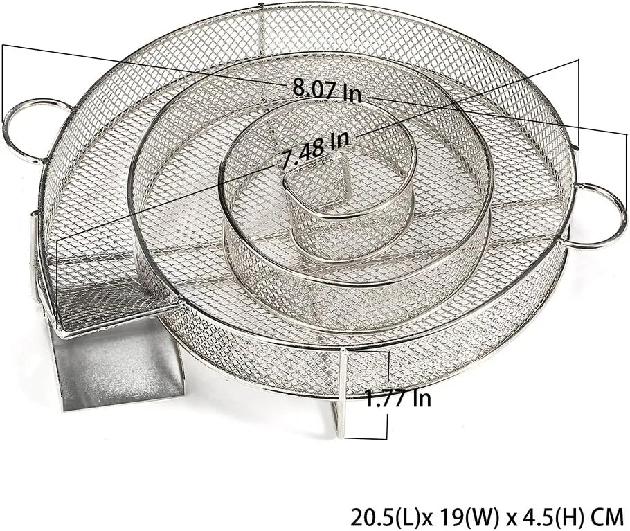 Realcook 13 Inch Cold Smoke Generator for BBQ Grill or Smoker Wood Dust Hot and Cold Smoking Salmon Meat Burn Time up to 18-24 Hours Realcook 13 Inch Cold Smoke Generator for BBQ Grill or Smoker Wood Dust Hot and Cold Smoking Salmon Meat Burn Time up to 18-24 Hours
