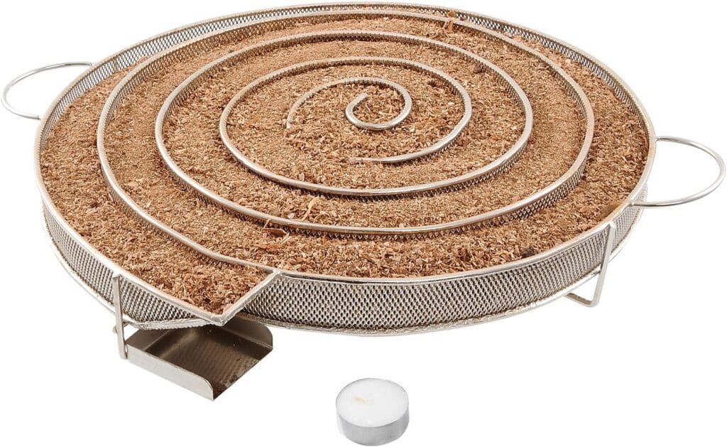 Realcook 13 Inch Cold Smoke Generator for BBQ Grill or Smoker Wood Dust Hot and Cold Smoking Salmon Meat Burn Time up to 18-24 Hours Realcook 13 Inch Cold Smoke Generator for BBQ Grill or Smoker Wood Dust Hot and Cold Smoking Salmon Meat Burn Time up to 18-24 Hours