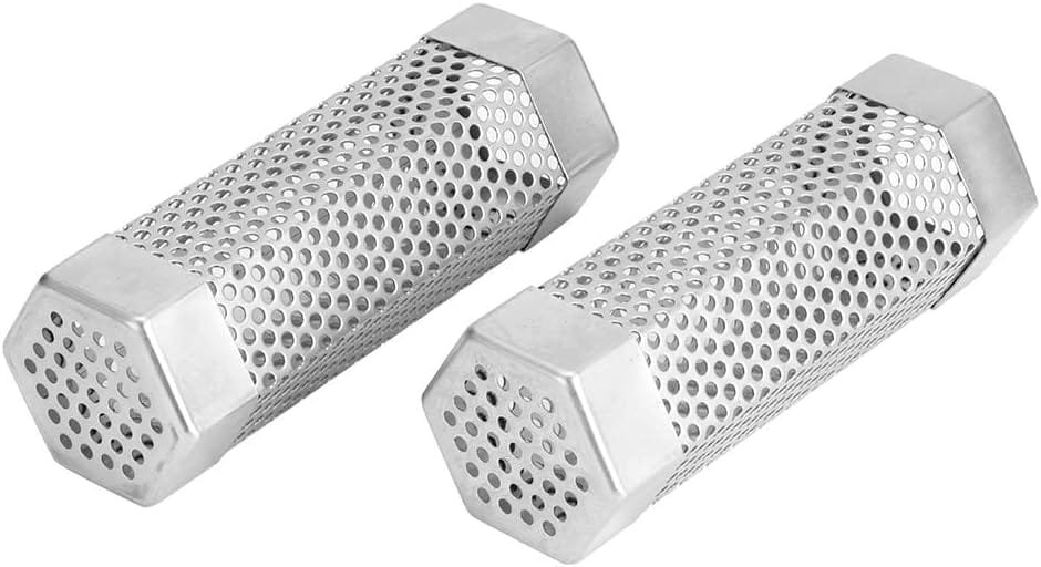 Stainless Steel BBQ Smoker Tube for Grill, Smoke Box for Pellets, 6in Mesh Tube, Barbecue Accessory with Efficient Smoke Diffusion, High Grade 304 Stainless Steel (Hex) Stainless Steel BBQ Smoker Tube for Grill, Smoke Box for Pellets, 6in Mesh Tube, Barbecue Accessory with Efficient Smoke Diffusion, High Grade 304 Stainless Steel (Hex)