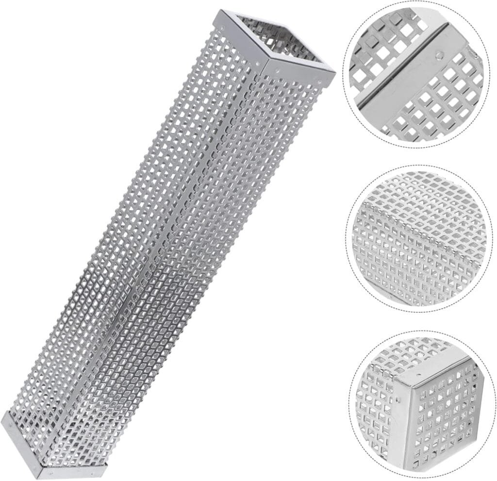 BESPORTBLE Barbecue Reusable Grilling Tool Daily Use Smoke Tube Outdoor Grilling Tube Convenient Grilling Tube Professional Tube Smoker Pipe Reusable Grilling Tube Stainless Steel