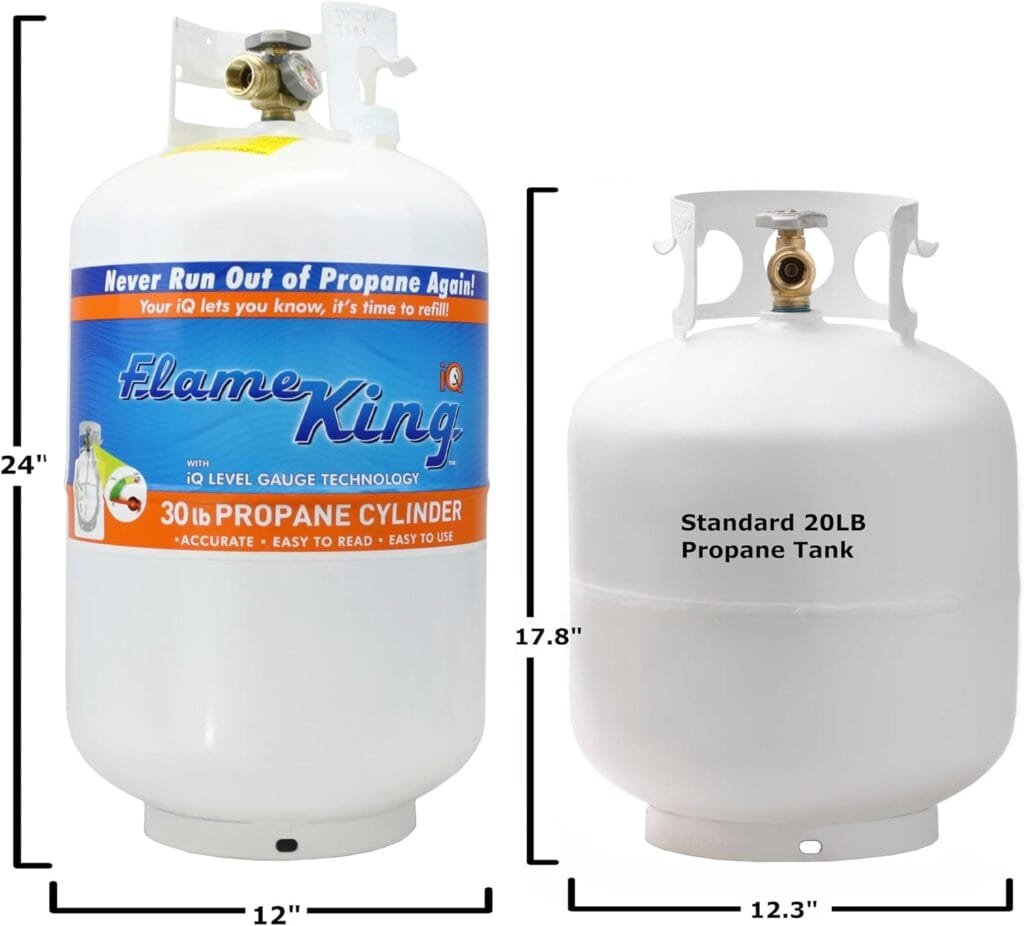 Flame King 20 LB Steel Propane Tank Bundle with 1 LB Refillable Propane Cylinder Tank Flame King 20 LB Steel Propane Tank Bundle with 1 LB Refillable Propane Cylinder Tank