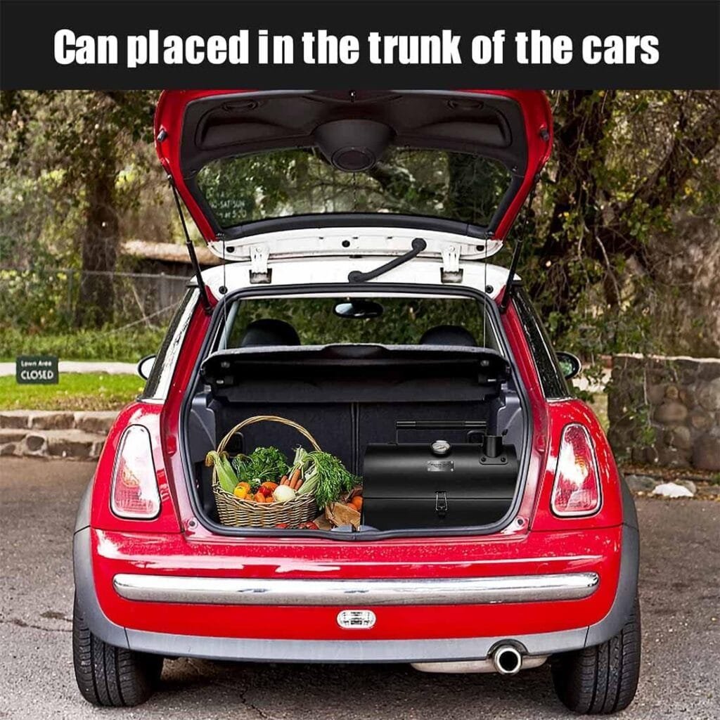 MAISON HUIS Adjustable Portable Charcoal Grill Multi-functional Metal Small BBQ Smoker for Outdoor Hiking Picnic(Green) MAISON HUIS Adjustable Portable Charcoal Grill Multi-functional Metal Small BBQ Smoker for Outdoor Hiking Picnic(Green)