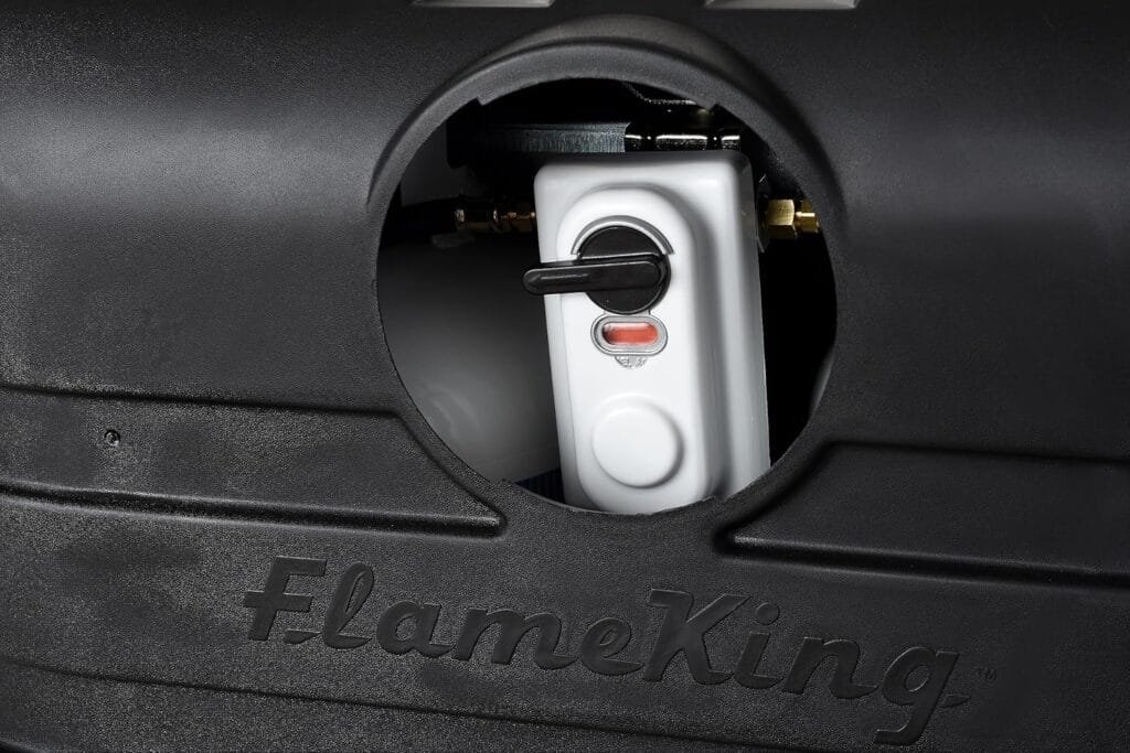 Flame King Dual 30LB LP Propane Tank Light Plastic Heavy Duty Cover for RV, Travel Trailer, Camper - White