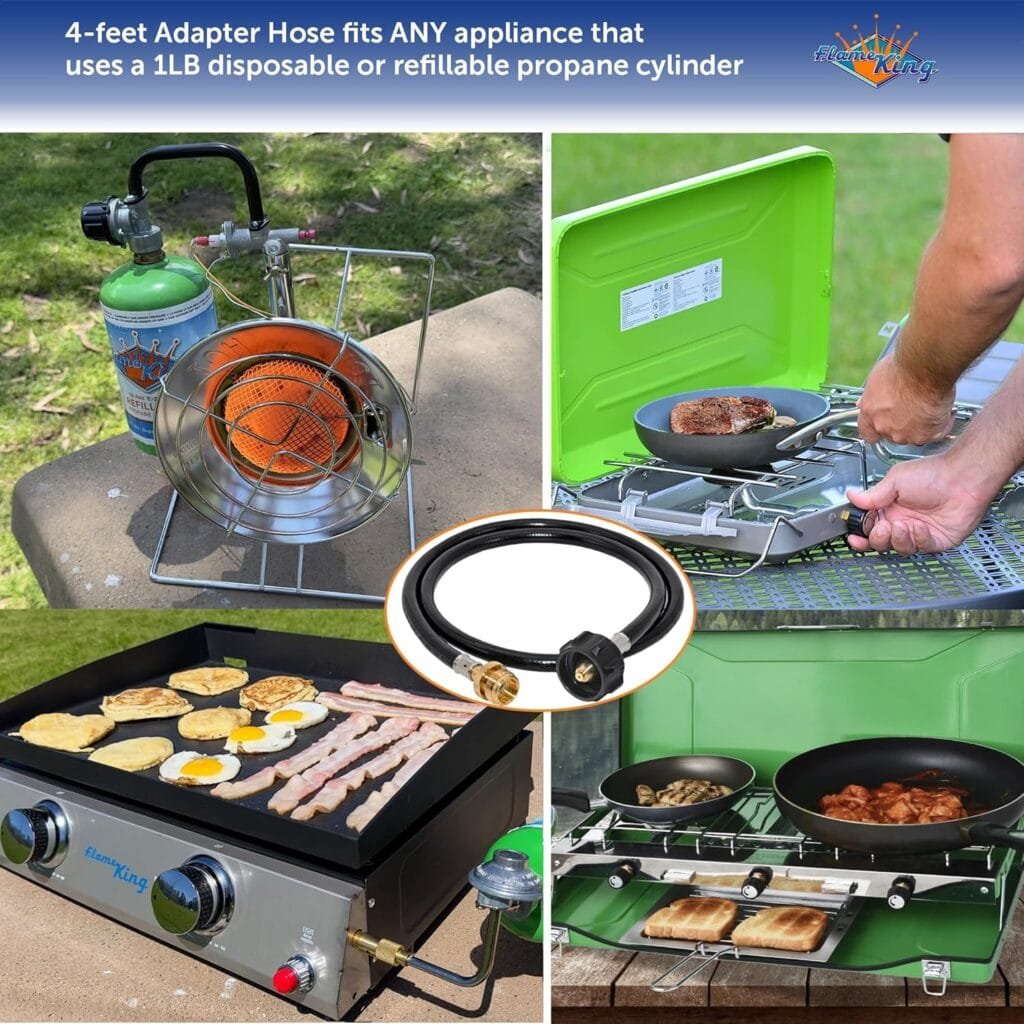 Flame King GH5-RBH Gas Hauler Kit-Insulated Protective Carry Case for 5LB Propane Tank Plus Adapter Hose, Black Flame King GH5-RBH Gas Hauler Kit-Insulated Protective Carry Case for 5LB Propane Tank Plus Adapter Hose, Black