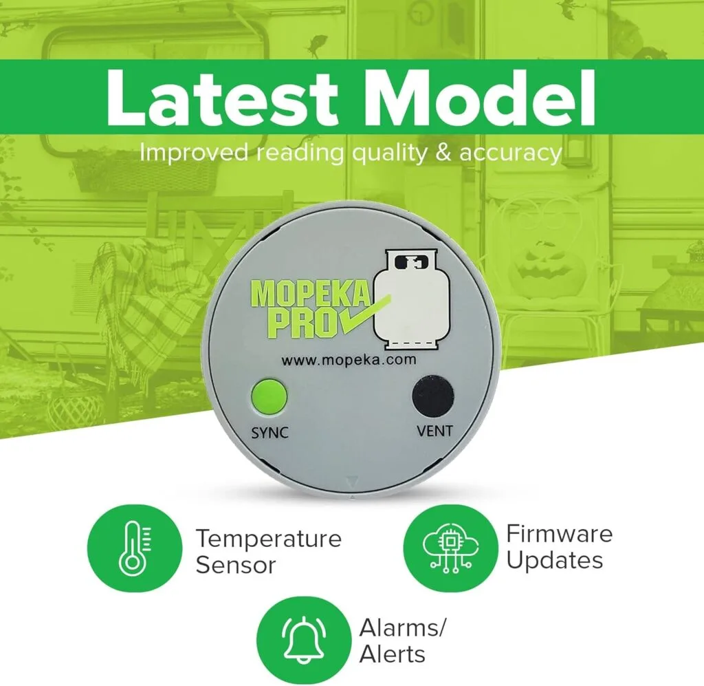 Mopeka Pro Check Bundle - 2 Pro Check Sensors and 1 LED Display - Wireless Propane Gauge for your Dual RV Tanks - Monitor Propane Levels Inside your RV on the LED Display or the Free Tank Check App