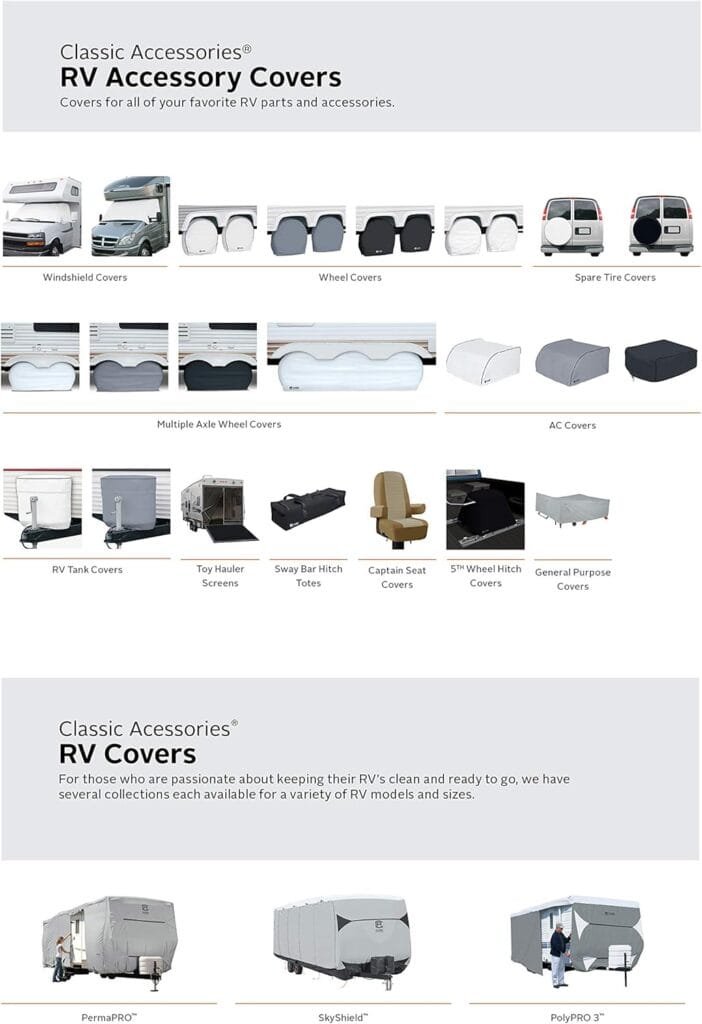 Classic Accessories Over Drive RV Tank Cover, Double 20/5 Gallon Tanks, White, Heavy-Duty Fabric, Zippered Access, Elasticized Hem Classic Accessories Over Drive RV Tank Cover, Double 20/5 Gallon Tanks, White, Heavy-Duty Fabric, Zippered Access, Elasticized Hem