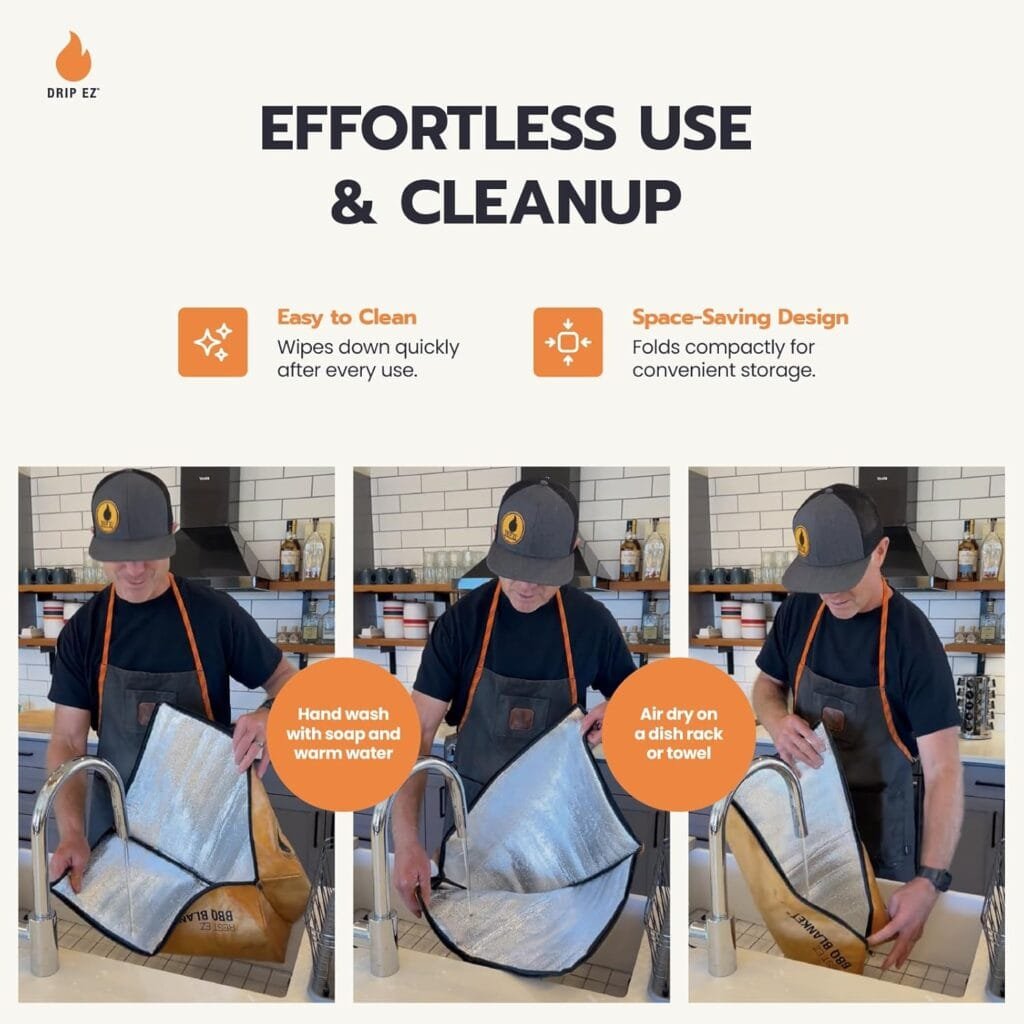 Rest EZ BBQ Blanket® - Insulated Meat Resting Bag for Moisture Retention and Tender BBQ - Heavy-Duty with Wide Mouth Design for Briskets, Pork Shoulders, Steaks