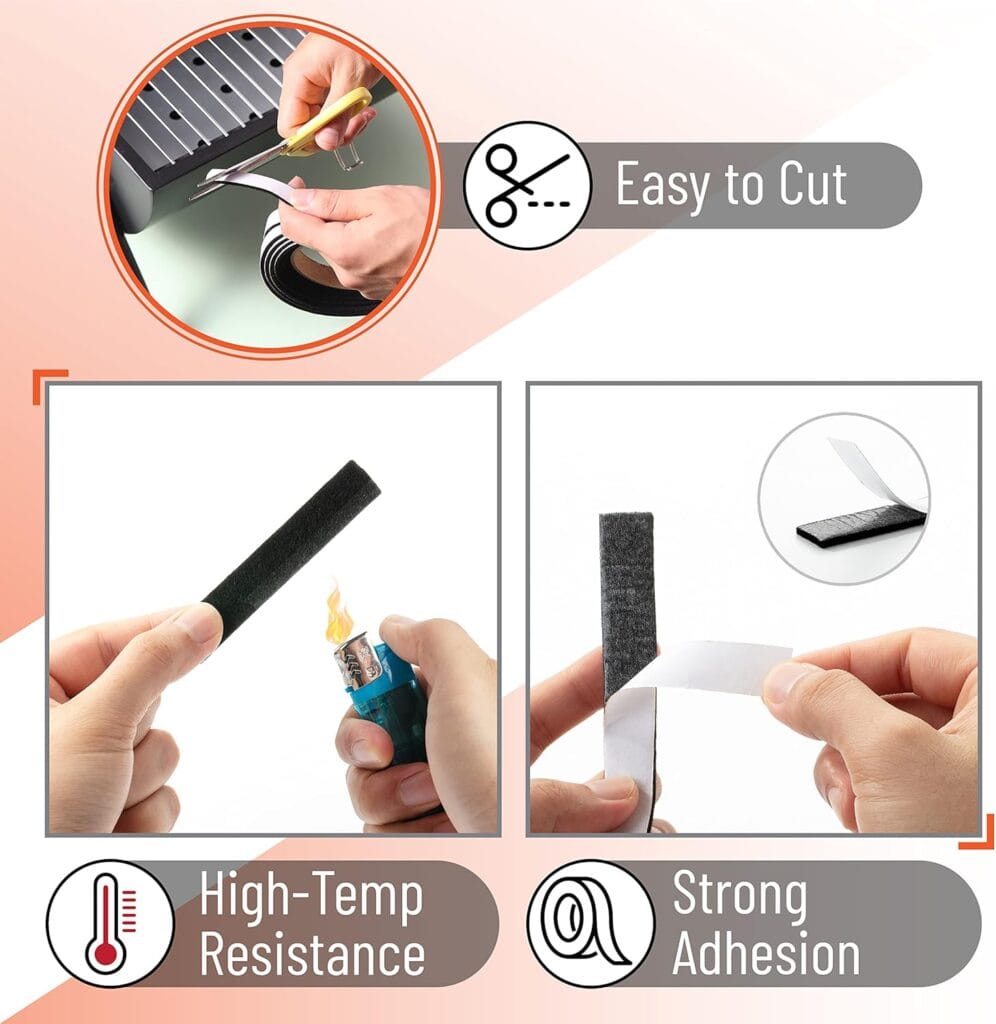 UNCO- Smoker Gasket, 15 Ft, 1/2X1/8, Grill Gasket, Heat Gasket, Smoker Heat Tape, Smoker Gasket Sealer High Temp, Kettle Grill Gasket, BBQ Gasket, High Temperature Gasket Smoker, Smoker Door Gasket UNCO- Smoker Gasket, 15 Ft, 1/2X1/8, Grill Gasket, Heat Gasket, Smoker Heat Tape, Smoker Gasket Sealer High Temp, Kettle Grill Gasket, BBQ Gasket, High Temperature Gasket Smoker, Smoker Door Gasket