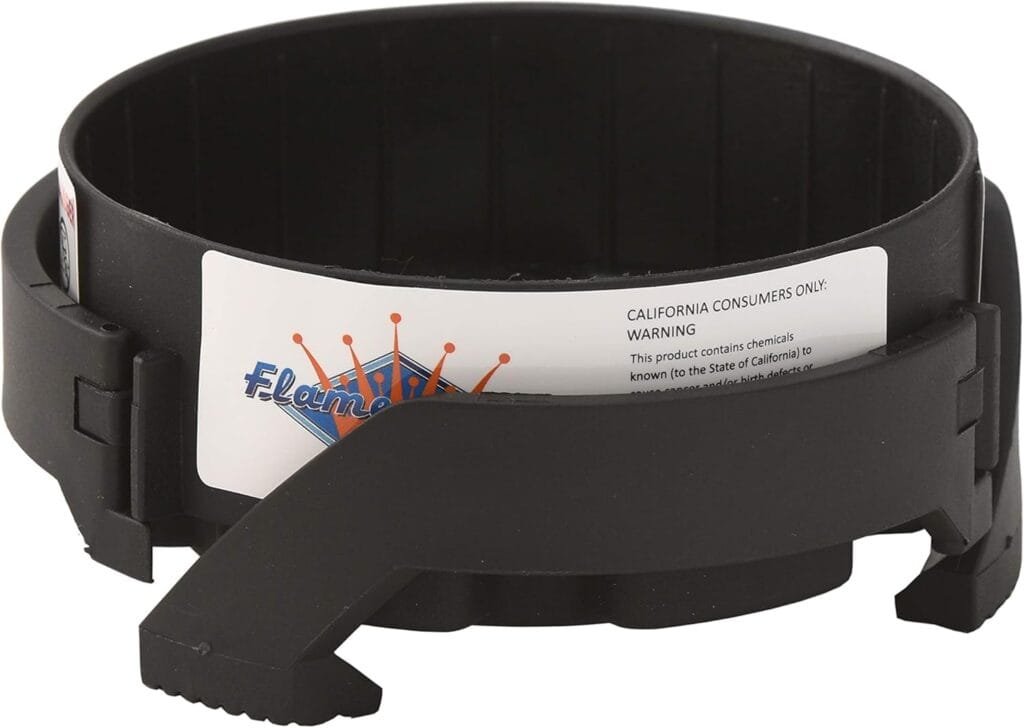Flame King Spider Base for 1lb Propane Cylinder, Black (YSNSB1LB)