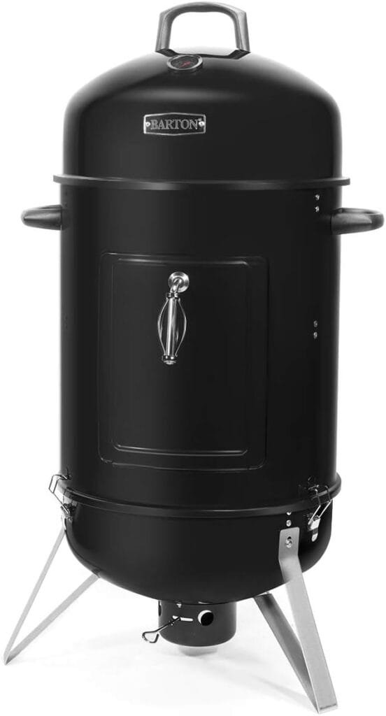 Barton Vertical 18 Charcoal Smoker with Temperature Gauge BBQ Smoker Grill for Outdoor Cooking Grilling Barton Vertical 18 Charcoal Smoker with Temperature Gauge BBQ Smoker Grill for Outdoor Cooking Grilling