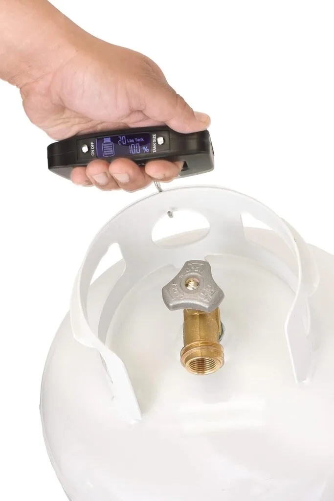 Flame King Propane Tank Digital Scale for 5LB, 10LB, 20LB, 30LB, 40 LB Propane Tanks, (Black)