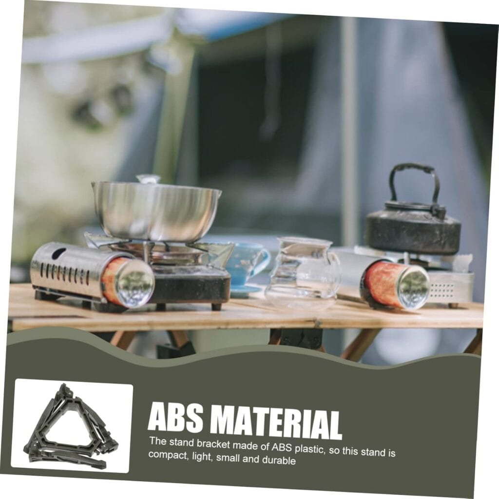 FAVOMOTO 4 Pieces Outdoor Gas Holder Fixed Gas Holder Gas Stove Support for Camping Gas Universal Abdominal