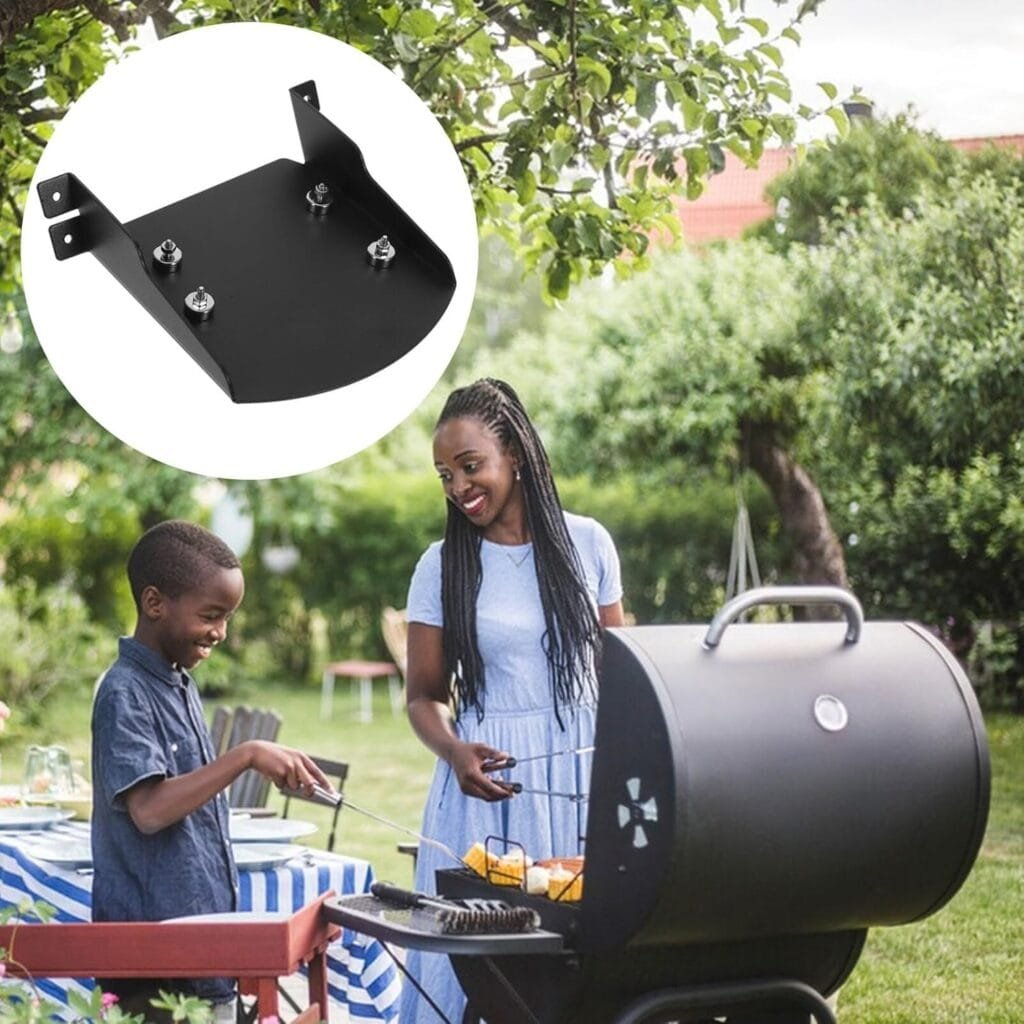 Yardwe Chute Auxiliary Accessories, Iron BBQ Grill Machine Tool Metal Pellets Slide Groove Pellets Chute Grill Machine Part Groove