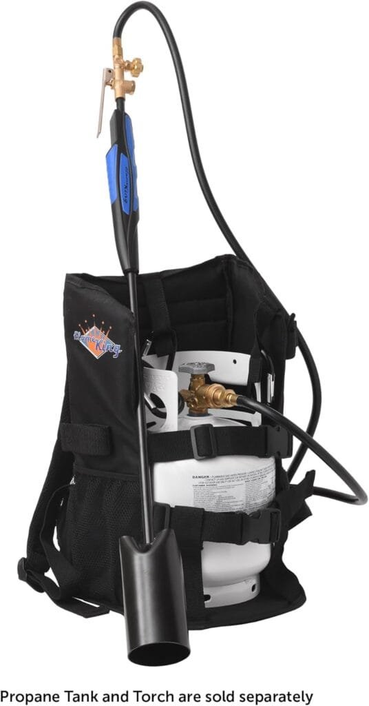 Flame King Propane Tank Backpack Carrier for 5LB or 10LB Cylinders for Weed Burning (Tank Torch Sold Separately) Flame King Propane Tank Backpack Carrier for 5LB or 10LB Cylinders for Weed Burning (Tank Torch Sold Separately)