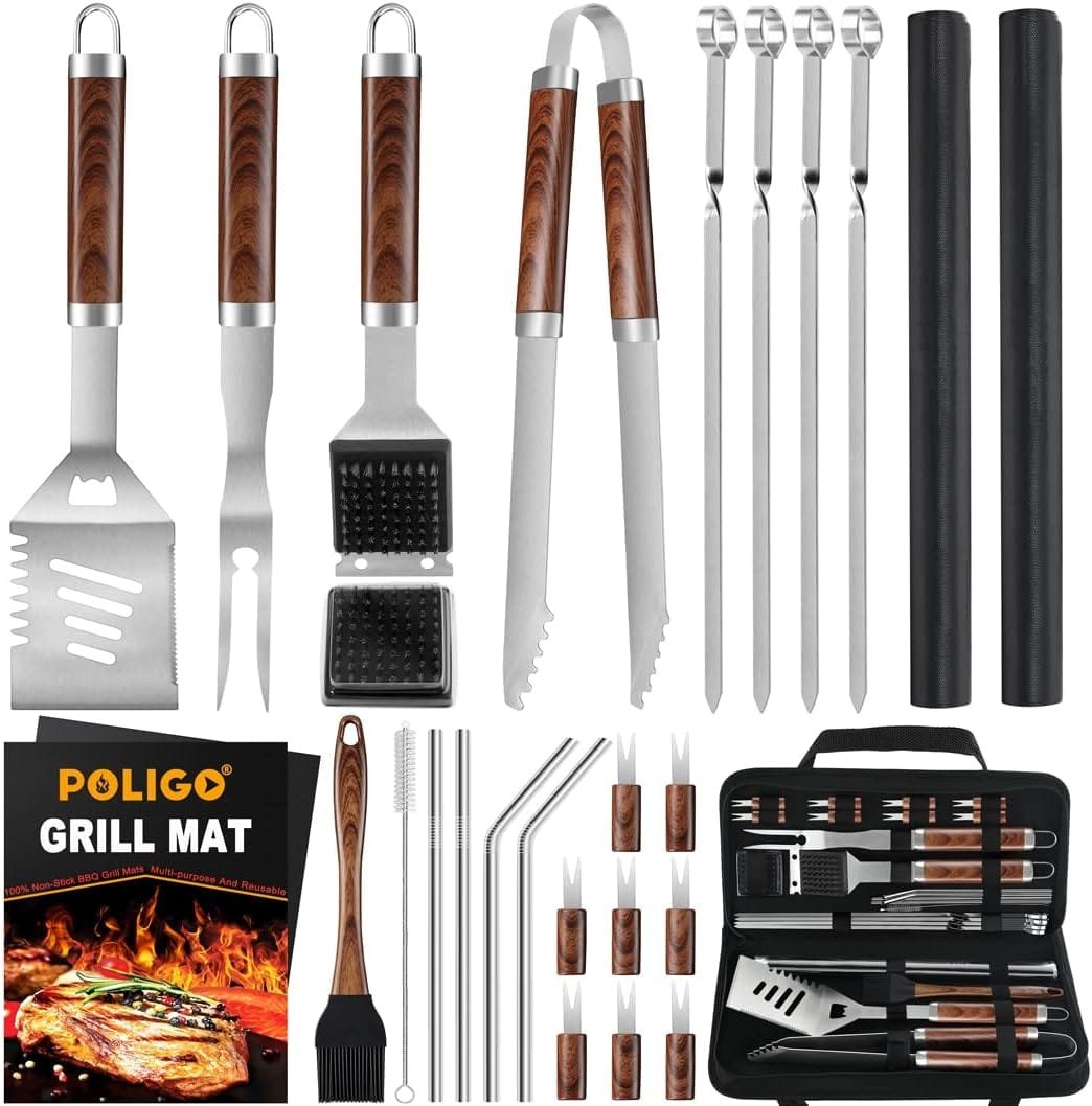 POLIGO 26PCS BBQ Grill Accessories Set Review