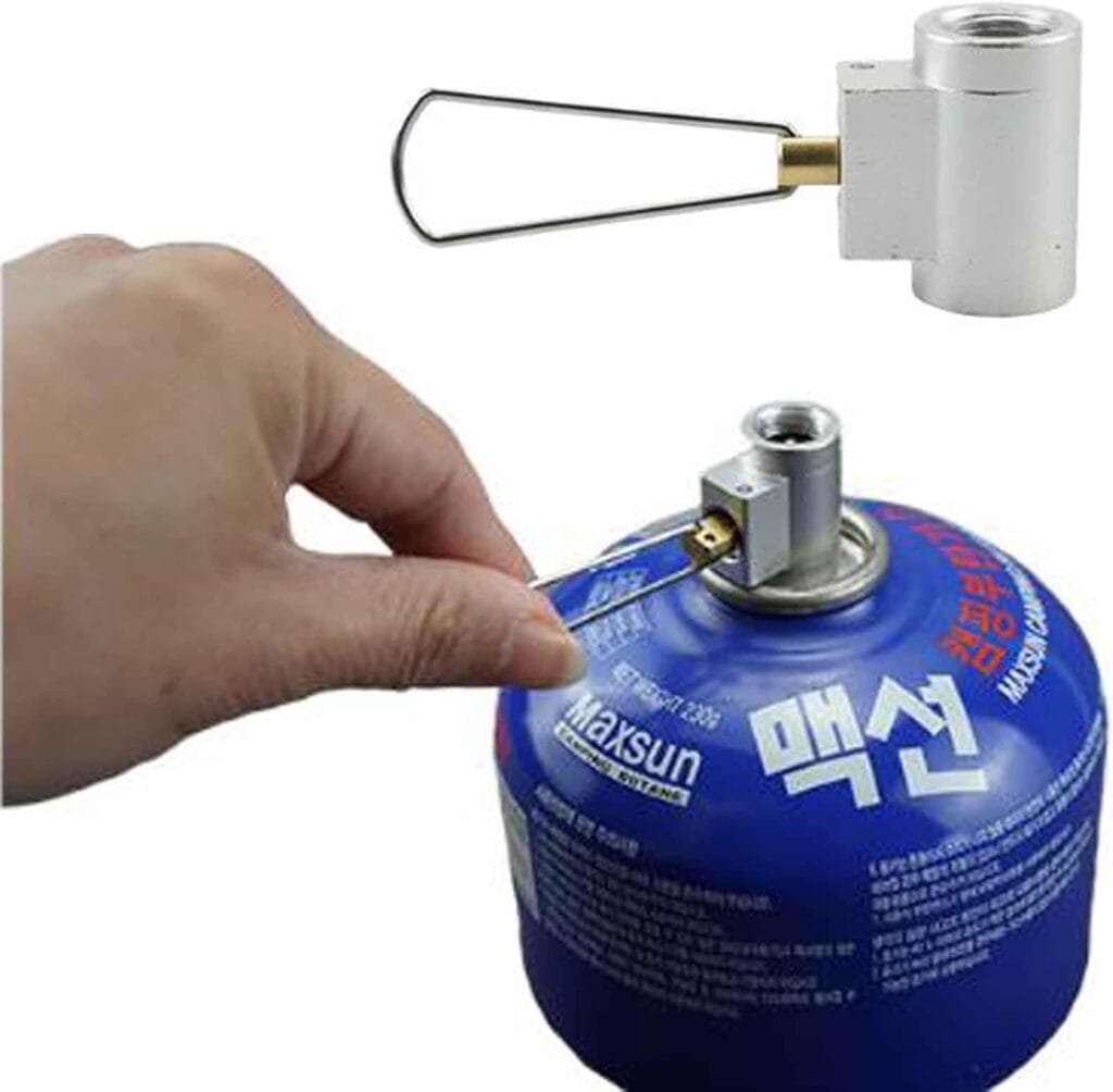 Gas Adapter Propane Refill Adapter Gas Tank Adapter Gas Tank Filler Valve Adapter Camping Stove Filler Valve（2Pcs）